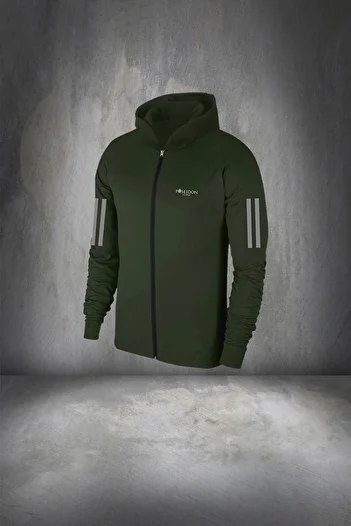 POSEIDON STORM Men's Khaki Custom Supra Combed Cotton Sports Set - Plus Size, With Pocket, For Comfortable Running and Hiking 4xl-10xl