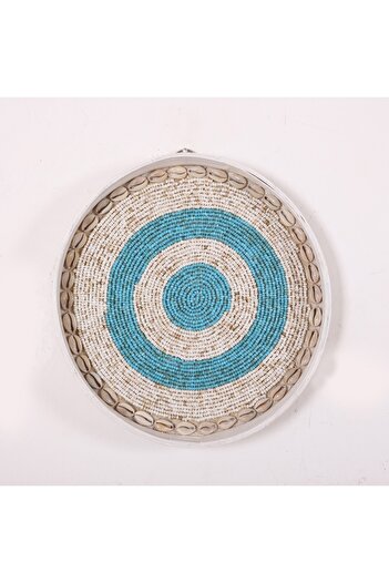 Mylamp Anatolian Beaded Bamboo Wall Decoration & Tray 25 cm