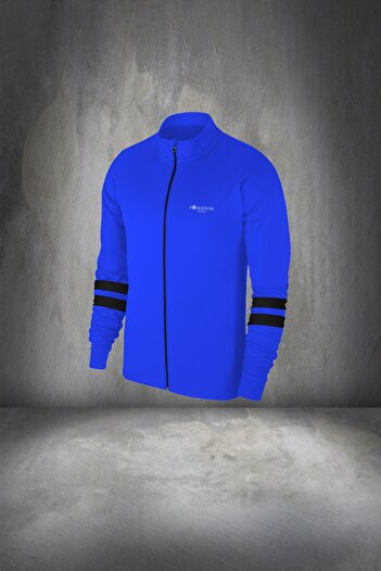 POSEIDON STORM Ανδρικό Σετ Φούτερ Μπλε Special Supra Combed Cotton - Μεγάλο μέγεθος 4xl-10xl