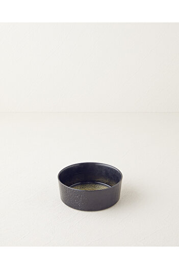 English Home Nova Glass Snack Bowl 14 cm Black-Gold