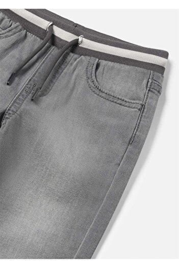 MAYORAL Baby Boy Gray Soft Denim Trousers - 2534