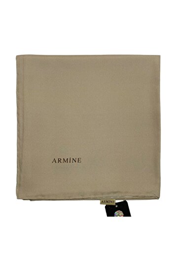 Armine Μονόχρωμο μεταξωτό μαντήλι - 1047 Mink Twill