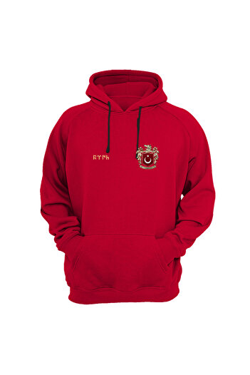 WİDİ Bozkurt Symbol Turkey Wolf Regular Fit Sweatshirt - Gokturkish Written, 100% Cotton