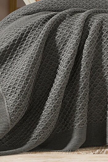 DOUX HOME Zeynep Knitwear Bedspread 220 X 240 (Anthracite)