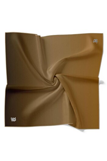 Levidor Μεταξωτό μαντήλι Twill - Gradient - Καφέ Camel