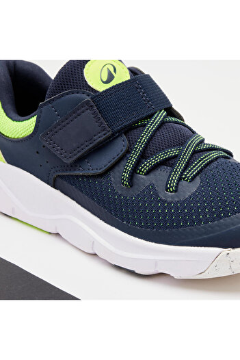 Decathlon Çocuk Cırt Cırtlı ve Elastik Bağcıklı Spor Ayakkabı - Lacivert - Playful Fast