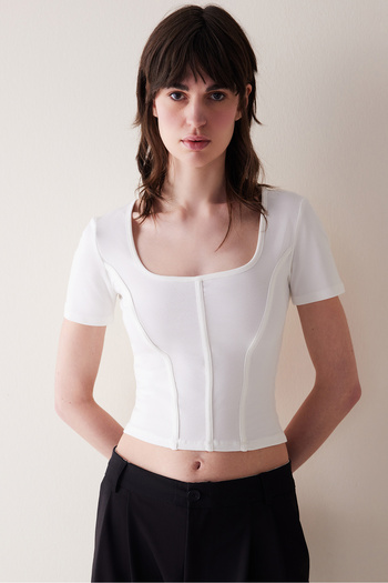 Penti Corset Detailed T-Shirt
