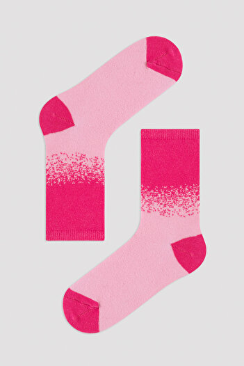 Penti Girl's Ombre Patterned Colorful 2-Piece Sock Socks