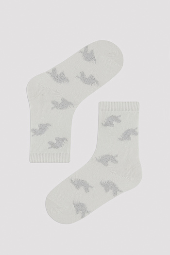 Penti Girl's Glitter Detailed Unicorn 3-Piece Socks