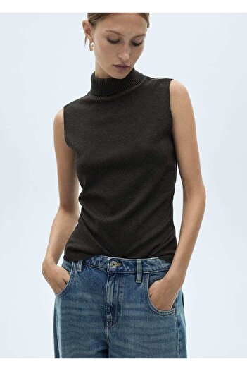 MANGO Woman Sleeveless Knitwear Blouse