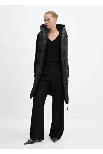 MANGO Woman Long Quilted Vest