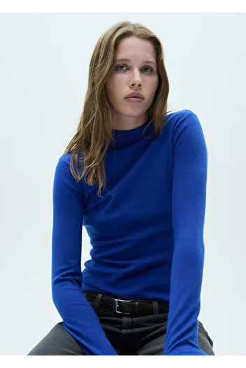 MANGO Woman Pulover cu guler Perkins