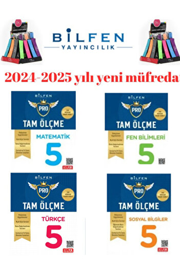Bilfen Yayıncılık Güncel Protest 5.Sınıf %100 Yeni Müfredat Matematik-Türkçe Soru Bankası Seti+Kalemlik