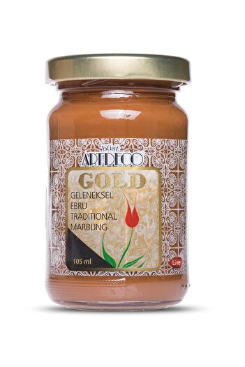 Artdeco Gold Traditional Marbling Paint Brown