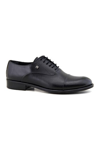 Fosco 7102 Genuine Leather Men's Classic Shoes-Black