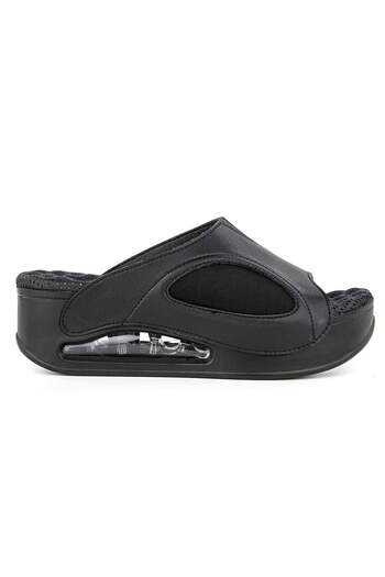 Muya Γυναικείες παντόφλες Lofty Orthopedix Air Max Sole-Μαύρο