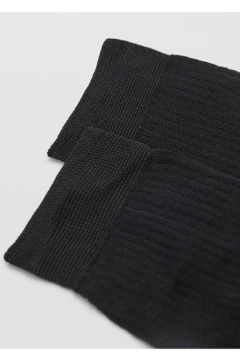 MANGO Woman Cotton Ribbed Socks