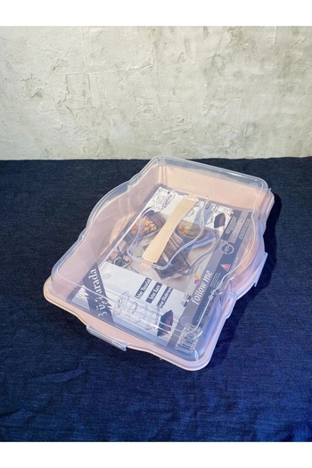 Bursev 1104 03 Trio - Cake/Borcam Carrying Container, Hayat Home, 3 Products in 1