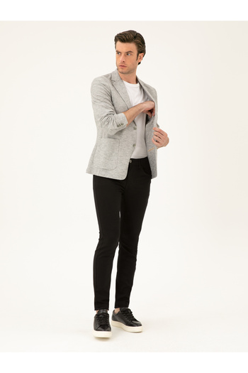 Cacharel Açık Gri Slim Fit Pamuk Karışımlı Ceket 50285251-VR001