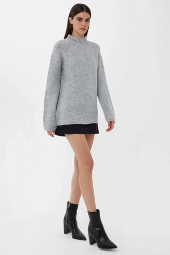 Hiccup Large Size High Boys' Knitted Sweater