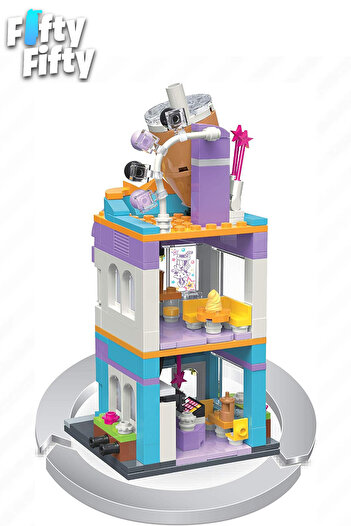 Vagonlife Keeppley City Corner - 302 Pieces Bubble Tea Store Toy Building Set Ffk-0108