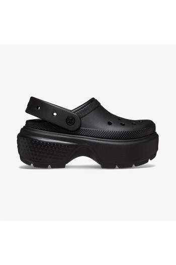 Crocs Γυναικείες μαύρες παντόφλες Stomp