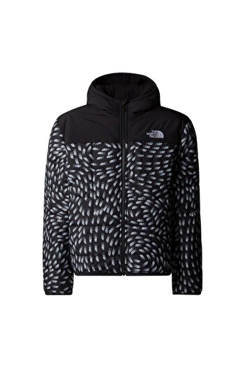 THE NORTH FACE Boy's Black-M Reversible Shasta Hooded Jacket Nf0A88Tp4Ei1