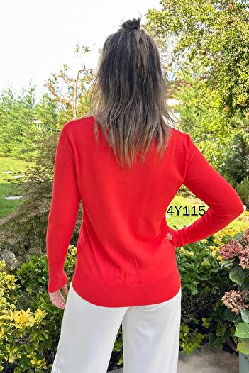 İnce Topuk Knitwear CarDigan 4Y115 - ButtoneD