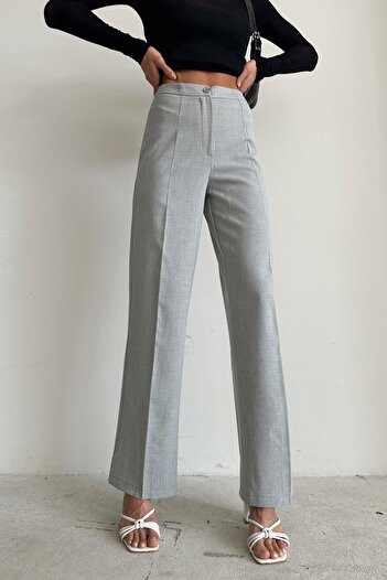 mylove Double Pallazo Pantolon Gri