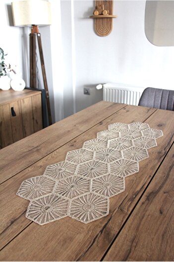 DDHOME Table Runner with Lace Cord - Fiskos Cover 100X35 cm 1004-Altigen