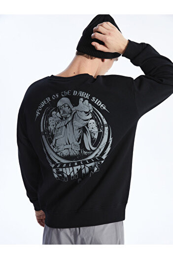 LC Waikiki Ανδρικό φούτερ Lw - Crew Neck με μακρυμάνικο Star Wars