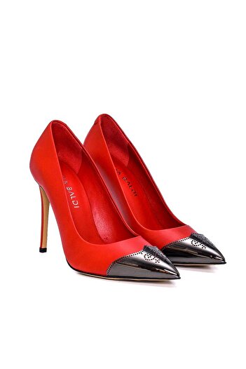 Sofia Baldi Sılan Kırmızı Deri  Kadın Stiletto & Abiye