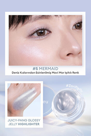 Missha Islak & Doğal Görünümlü Jel Aydınlatıcı A'PIEU Juicy Pang Glossy Jelly Highlighter (#5 Mermaid)
