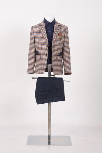 Doctor junior Boy's Sports Set - Houndstooth Dress / Shirtless_Mnvs2716
