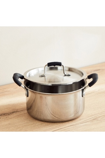 Home Box Glisten Triply Casserole with Steel Lid - 20 cm