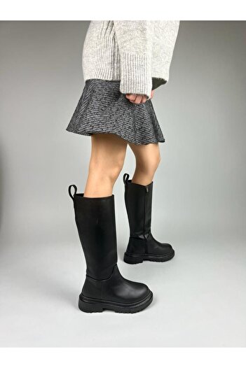 MRVN MERVINA Siena Model Leather Pull Daily Γυναικείες Μπότες