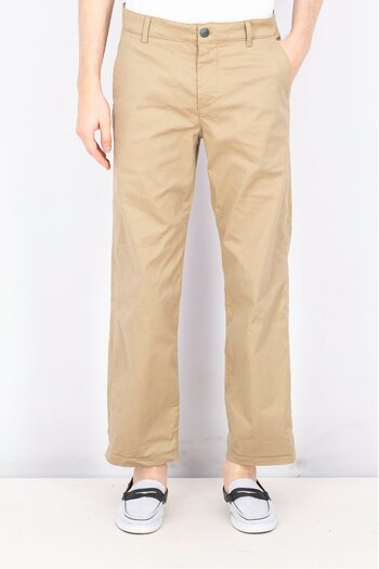 Selected Homme Men Regular Fit Solid Chino Pant, Chinchilla