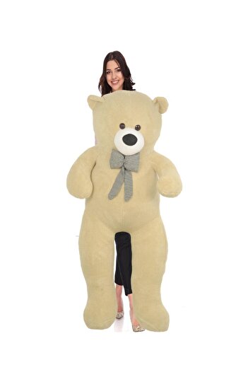 Sole 140 cm Papyonlu Sevimli Peluş Ayı Sevgiliye Özel Hediye