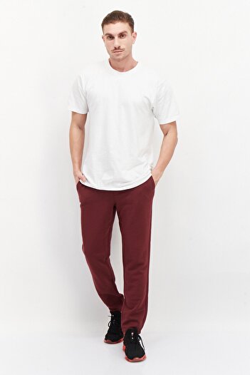 Fourlaps Men Slim Fit Training Sweatpants, Maroon