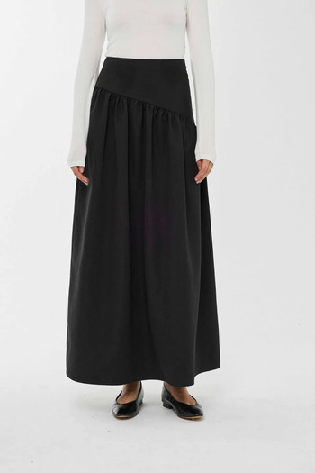 Hiccup High Waist Detailed Maxi Skirt