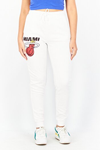 Don't Call Me Jennyfer Women Regular Fit Graphic Print Jogger Pants, White
