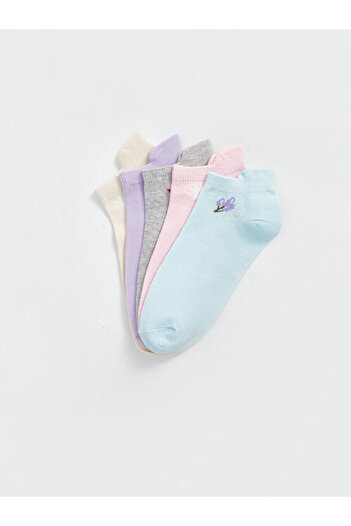 LC Waikiki Lcwk Floral Women's Booties Socks 5 Pack