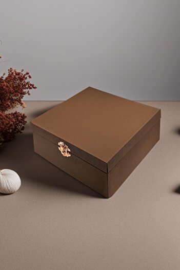 Kravatkolik Men's Gift Box Brown - Tie Cufflinks and Pin Kmk26