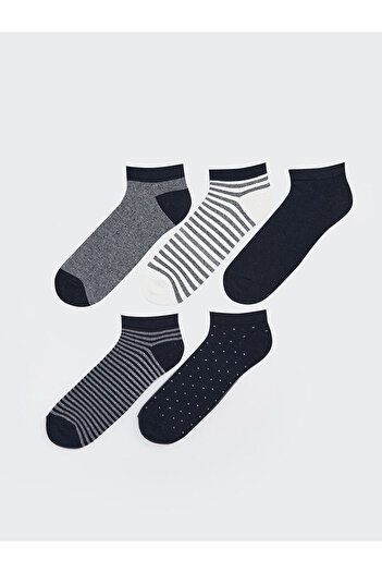 LC Waikiki Lcwk Striped Men's Booties Socks 5-Piece