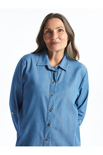 LC Waikiki Lcw Women's Jean Shirt Tunic