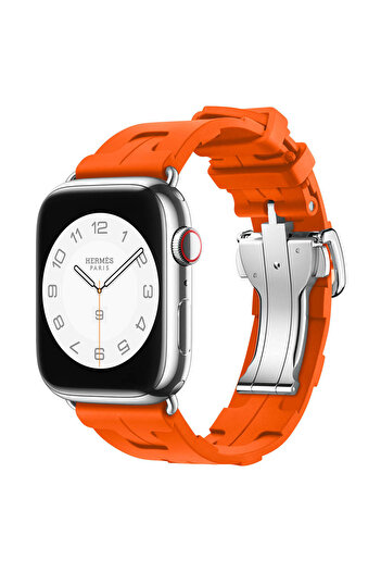 zore Watch 42mm Sport Look Clo- Krd-94 Silicone Band-Orange
