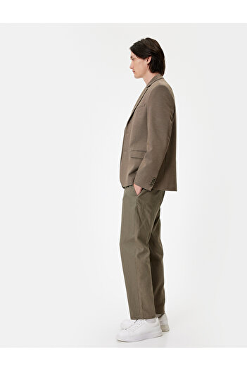 Koton Slim Fit Blazer Jacket with Flap Pocket Detail