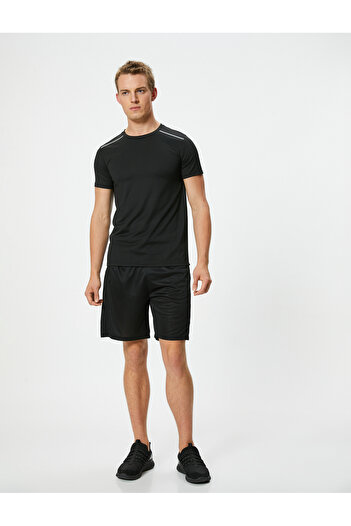 Koton Sportshorts mit Slogan-Print und Taschendetail