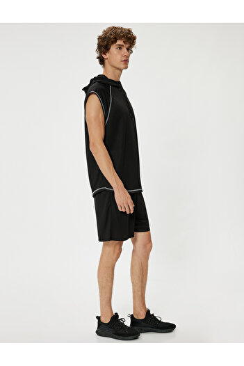 Koton Basic Sports Shorts - Lace-up Waist and Pocket Detail