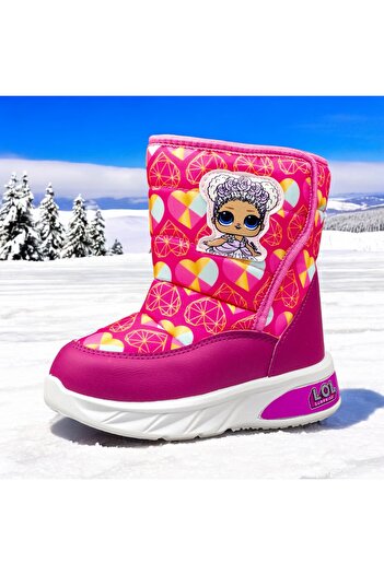 LOL Girl's Lol Doll, Waterproof Snow Boots with Full Fur and Velcro